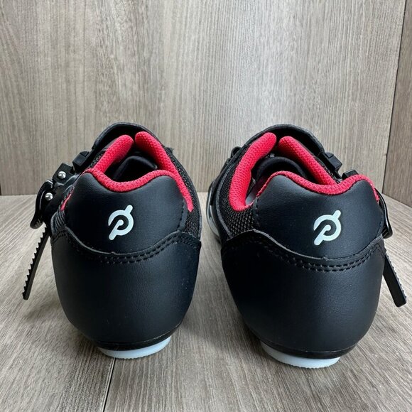 Peloton Cycling Shoes Mens Sz 6.5 Low Top Adjustable Hook & Loop Strap Black Red main image 9